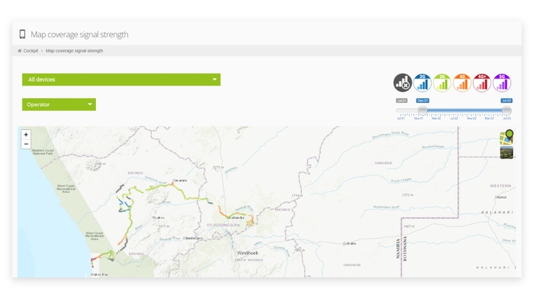 screenshot of a map